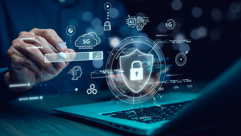 Professionals conducting an IT audit.